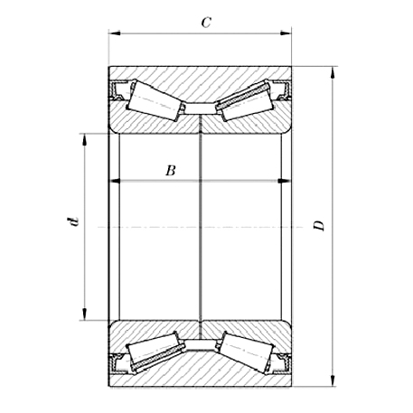 D 17.462-82 mm Double Row Tapered Roller Bearings